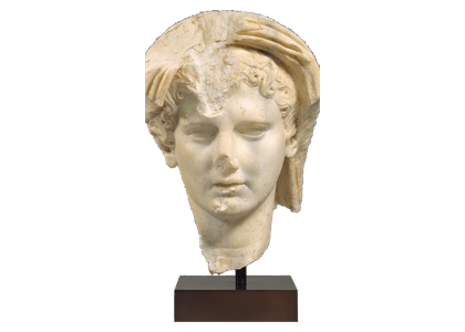 Antique marble head