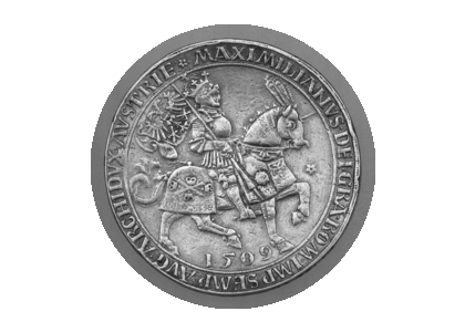 Silver cabinet coin